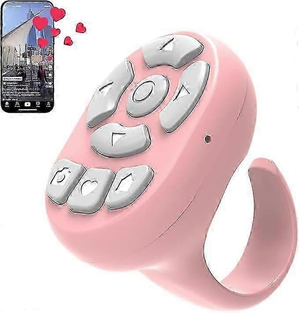 Tiktok Scrolling Ring med fingerfjärrkontroll, trådlös Bluetooth-fjärrkontroll för fingertoppen, fjärrskrollring för iPhone iPad iOS Android
