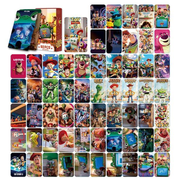 92 STK Toy Story LOMO-kort, samlekort, postkort og gavesett