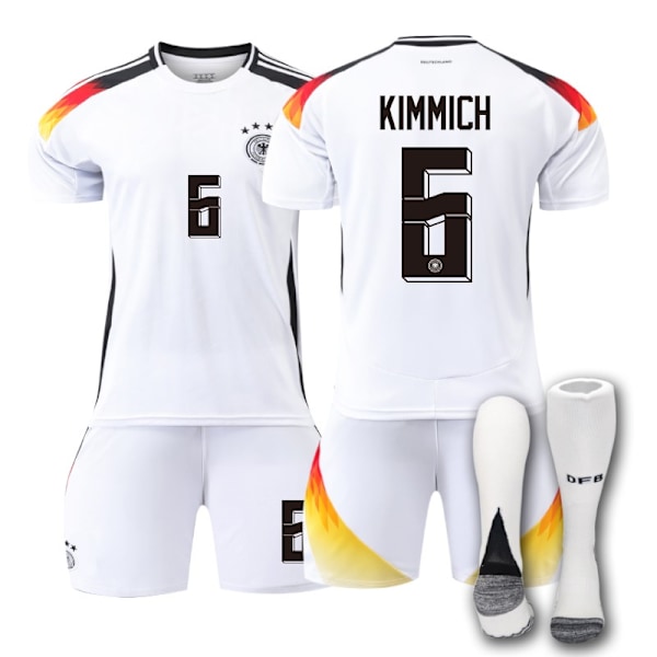 2024-2025 Sesong UEFA Tysklands Nr. 6 Jerseysett NO.6 Kimmich NO.8 Kroes 26(145-150cm)