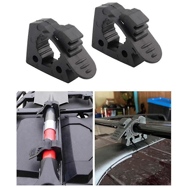 Hi-lift Domkraft Handtag Hållare Spadhållare Fäste, Gummiklämma Passar 2,7-3,6 cm Diameter Verktyg - 2-pack [db]
