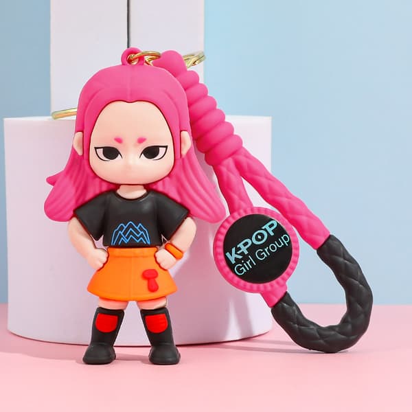 Demon Hunters Anime Nyckelring Kpop Idol Väskberlock Söt PVC Nyckelring Fanpresent*Q version - 2* Q version - 2