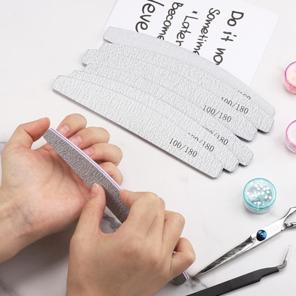 25 st Nagelstärkande Diamantslipremsa Nagelfil {EE}