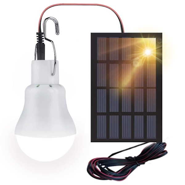 Soldriven LED-bodlampa, 2-pack bärbar USB-laddningslykta med solpanel, 110 lumen campinglampa för inomhus- och utomhuscamping[f2] pack