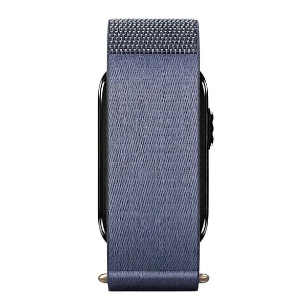 Nylon krog- og løkkefastgørelsesarmbånd til Garmin CIRQA Smart Band Sea Mist Blue