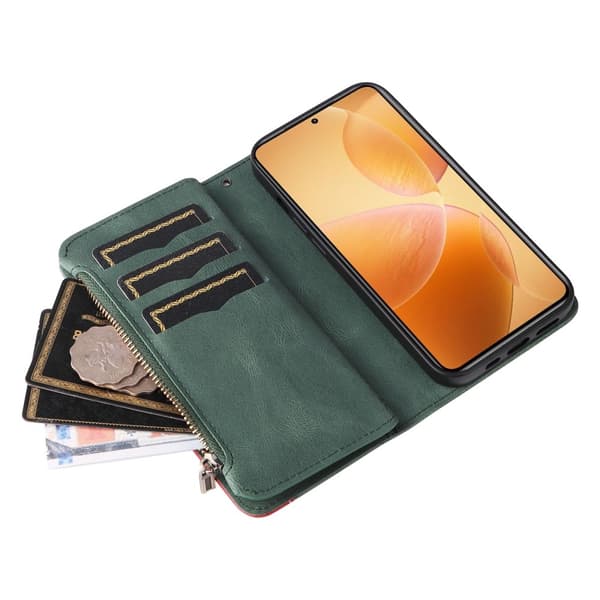 KT Wallet Case til Xiaomi 14T Pro - Grøn{F2} Grön green