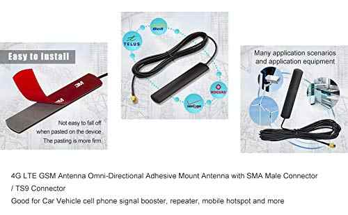 Omnidirektionel GSM 4G LTE Antenne SMA Hanstik Bil Access Point Router Gateway Modem