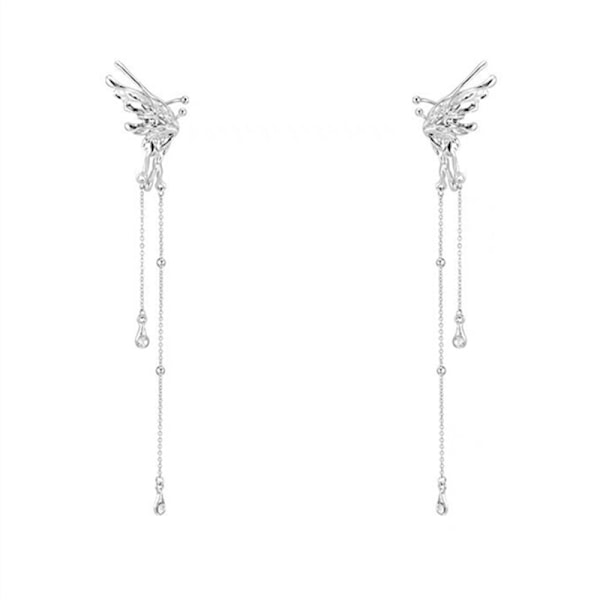 par englevinger ørering clip metal spirit frynser lang foldbar wi