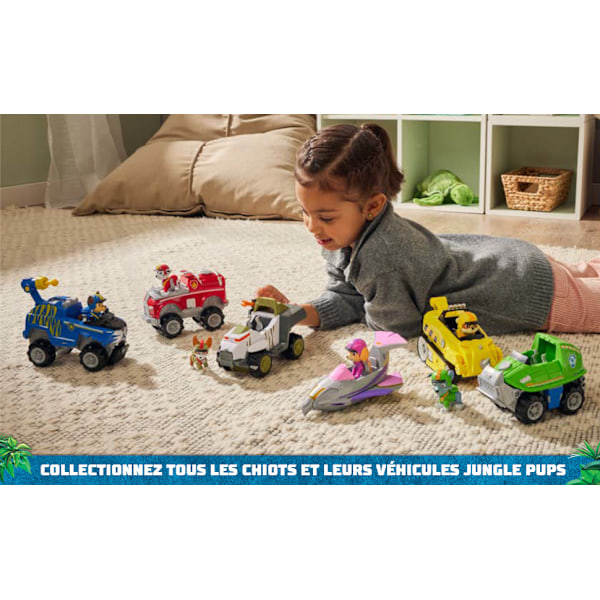 Paw Patrol - Paw Patrol - ajoneuvo + viidakkoseikkailija-hahmo Pups - Paw Patrol hahmo auto keräilyesine -{f229}