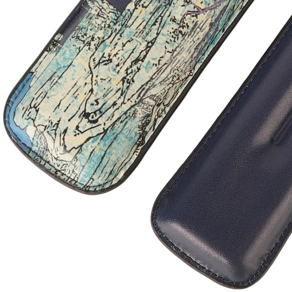 Cigar Etui 2 Fingre Kunstlæder Vandtæt Letvægts Bærbar Cigar Holder Etui