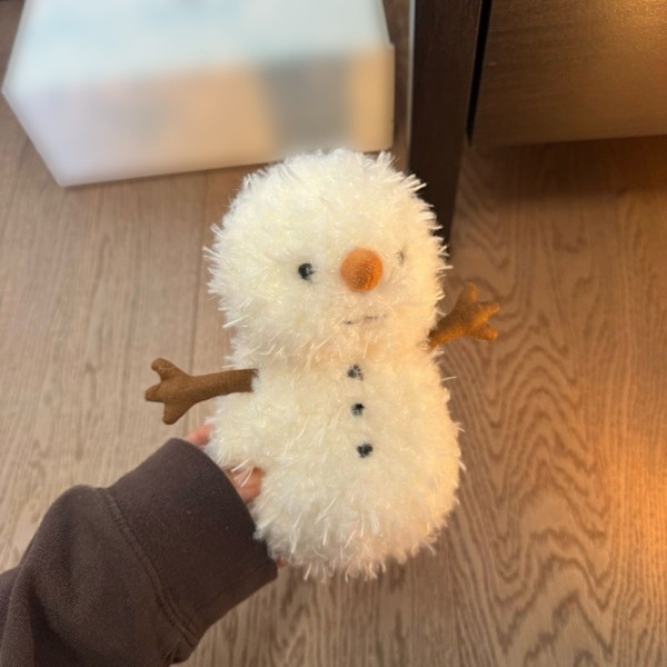 Jellycat Lille Snemand Udstoppede Dyr Plyslegetøj Snemand Blød Dukkelegetøj Sød Plys Julepynt Gaver til Teenagere Voksne Baby