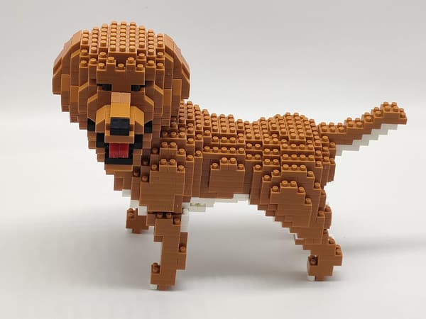 3D Hund Puslespil Byggeklodser Byg Kæledyrslegetøj og Displaymodel til K(f2)