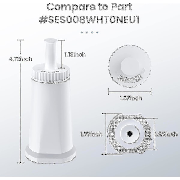 4-pak vannfilter for Sage kaffemaskin - Vannfilter for Sage Barista Express Pro Touch 2024-