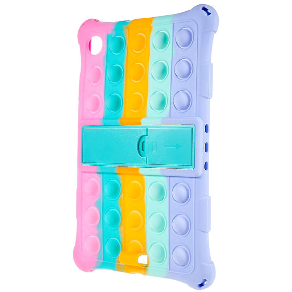 Tablettikotelo Lenovo Tab M10 HD Gen 2 TB-X306X -mallille Pop-It Fidget -lelulla, iskunkestävä kotelo PC-jalustalla Multi-color