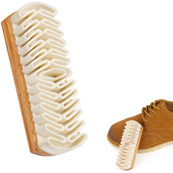 Suede Shoe Brush, Suede Skin Brush, Wooden Crepe Brush, Suede Shoe Crepe Brush, Crepe Suede Brush, Suede Leather Brush for Cleaning Decontamination