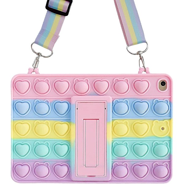 Etui for iPad 9. generasjon 2021 10,2 tommer, iPad 7. og 8. generasjon 2020/2019 Etui - Boble Fidget Sensorisk iPad 10,2 Etui for Barn