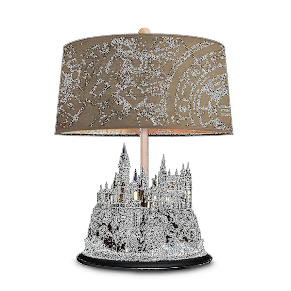 The Bradford Exchange Harry Potter Hogwarts Slott Ljusgivande Skulptur Bordlampa