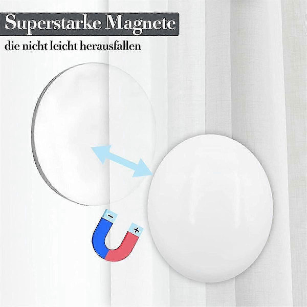 20 st Magnetiska Gardinvikter Draperivikter Magnet Duschdraperivikter Botten för Duk Gardinfoder (f2)