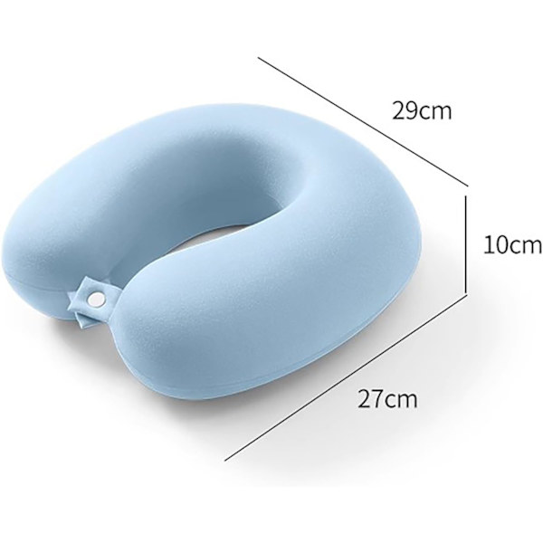 Resekudde Memory Foam Nackkudde Stödkudde Lättvikt Snabbvikning för Camping Sovkudde