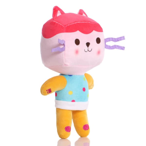 Søde plys kattelegetøj, katteplysdukke{F2} fuchsia-haired kitten