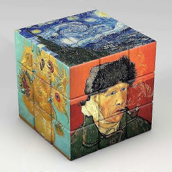 Barn 3x3x3 Magisk Cube Planet Astronaut Berømt Maleri Kjendiser 3x3 Puslespill Cube Leke for Barn Pedagogisk Magico Cubo Gave{f67}