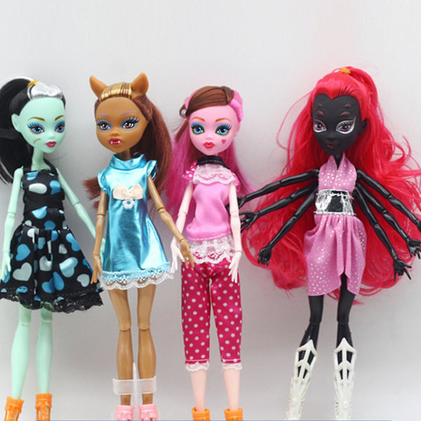 Haloppe Monsterdocka Utsökt Design Dekorativ Rolig Tjej Monster High Docka för Gåva