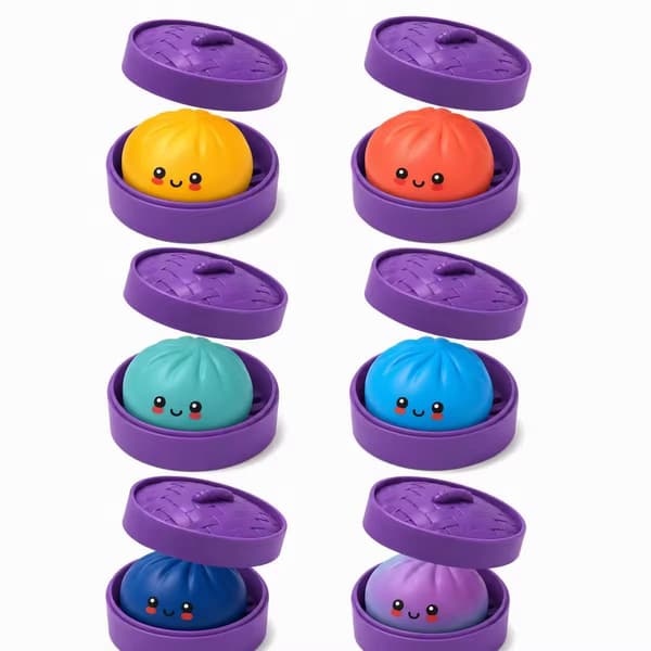 Halloween Simulering Bolle Klemmeleke – Mat-tema Stresslindrende Fidget 8,5 cm Random Style