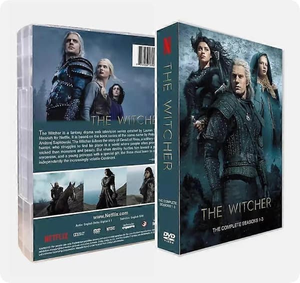 {hw} The Witcher Sæson 1-3 Engelsk Version Blu-ray HD TV-serie 9-Disc Box Set