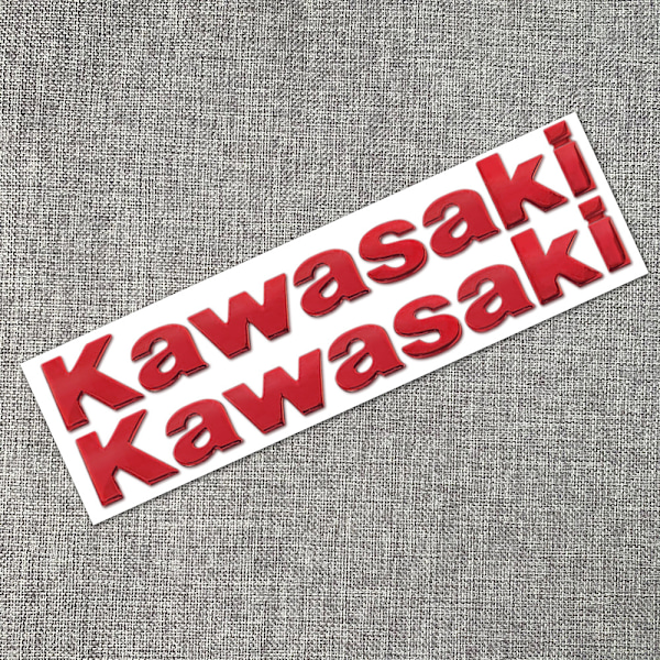 Soveltuu Kawasaki Qimo -poljinmoottoripyörään 3D kolmiulotteinen pehmeä liimakirjaintarra polttoainesäiliön koriin, personoitu englanninkielinen tarra{f709}