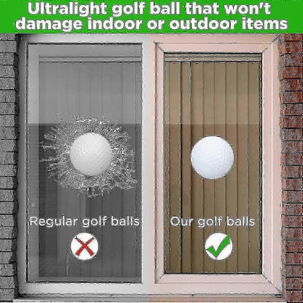 100-pak bionedbrydelige træningsgolfbolde med genanvendelig netbæretaske Valkoinen