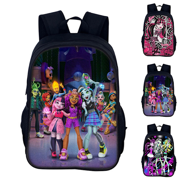 Monster High Lasten Reppu Koululaukku Matkalaukku Oppilaan Reppu B