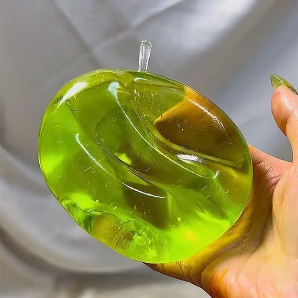 Grøn Æble Squishy Klar Squishy Stressaflaster Angstlindring til Børn og Voksne green
