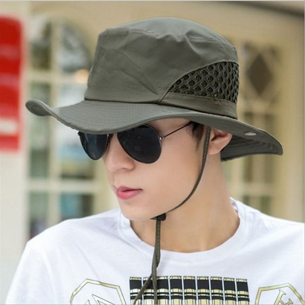 Bucket hat för män, ventilerande solhatt, sommarsolhatt{EE}