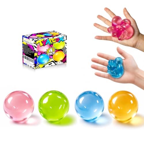 4 stk. kokosolie-squishy, formbar stressbold uden rekyl, formbart sensorisk fidget-legetøj til studier, arbejde og afslapning, beroligende skrivebordsdekoration