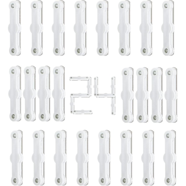 24 stk magnetisk stripe kompatibel med myggnett for vinduer, selvklebende sett Fiksering kompatibel med netting, dørgardiner, insektnett{F2}