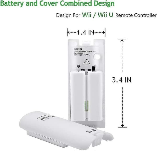 4-pak Genopladelige batteripakker til Wii og Wii U Remote Controller 2800mAh - XinHan(f2)