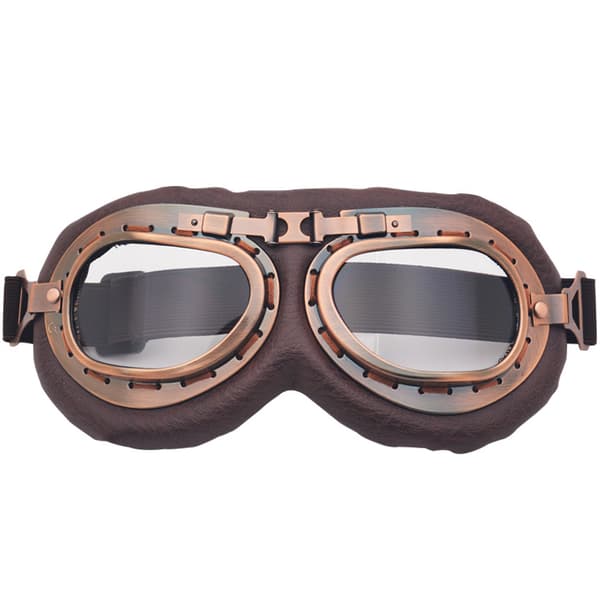 Harley briller goggle Kart retro sølvramme bronze goggle foldet vinkel motorcykel vindtætte goggle