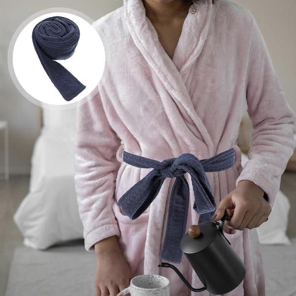 Mykt badekåpebelte for badekåpe, hotellkåpebelte, badekåpestrikk for utskifting{f2}