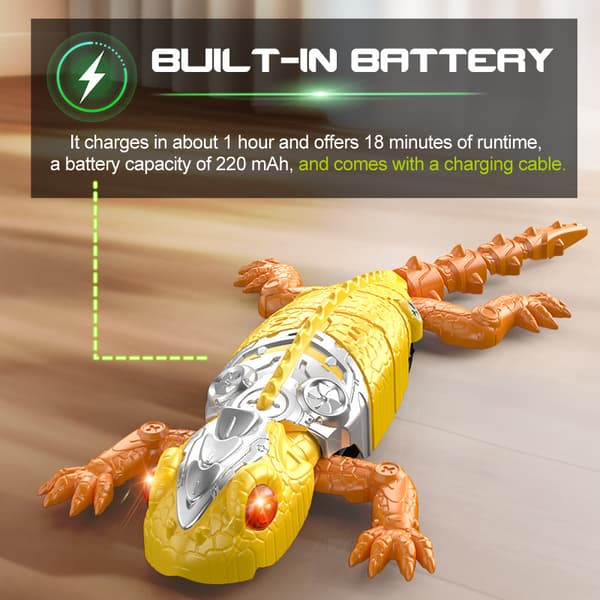 Fjärrstyrd väggklättrande gecko, uppladdningsbar RC klätterrobotleksak, väggkrypande ödlafordon**CD0182 Kackerlacka CD0182 Cockroach