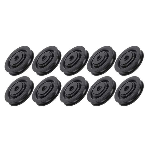 10 kpl Universaali hihnapyörä 90mm Nylon Laakeri Ydin Kuntoilu Nostolaite Tarvikkeet{wh}