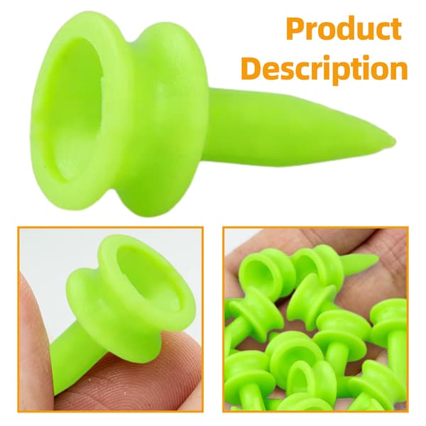 Golfpeggar Plast 25MM 100-pack Små Gröna Golfpeggar 1 tum