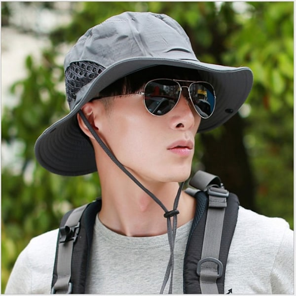 Bucket hat för män, ventilerande solhatt, sommarsolhatt{EE}