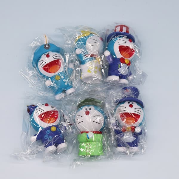 Hot Sale! Professionelt 6-delt Doraemon Figur Sæt | Anime Samlerobjekt Model - Perfekt til