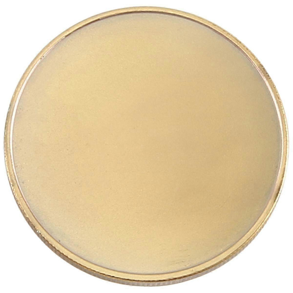 10 blanke mønter til gravering, 40 mm i diameter med akryl beskyttelsesboks (messing)(f2)