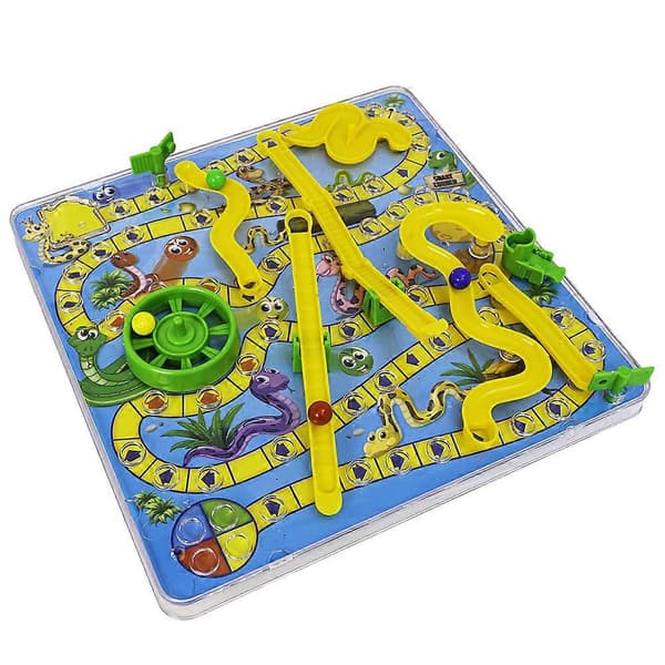 3D Ormar och Stegar Brädspel Leksak med Stege Traditionell Familjeleksak Rolig Present för Barn}F2{