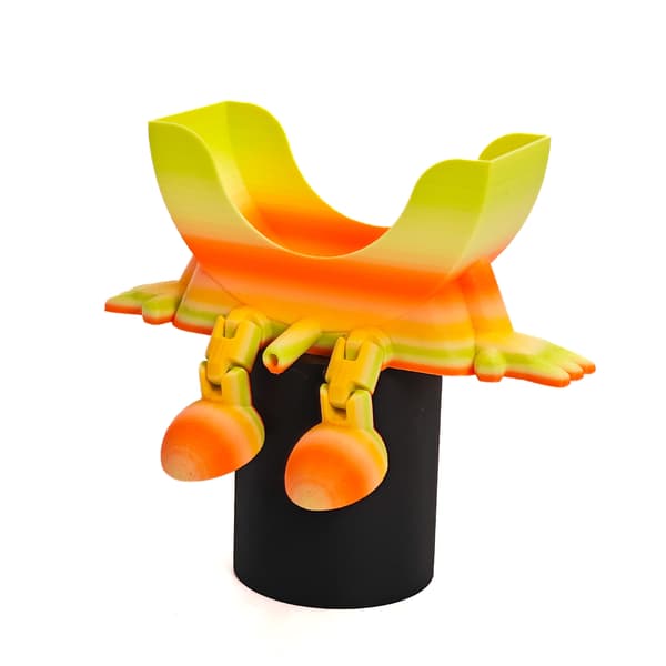 3D-printet smiley-svampeholder, kreativ køkkenvask-caddy til tørring og opbevaring Rainbow Candy Sponge not included