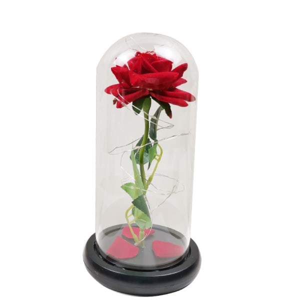 Rose i glass, evig rose i glass