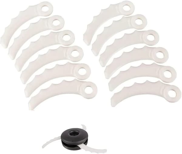 Gresstrimmer Ekstrablad Plast Erstatninger - Gressklipper Tilbehør - Plastblader - for 198426-9 - 198383-1- DUR368AZ -DUR369AZ -DUR368LZ (1...