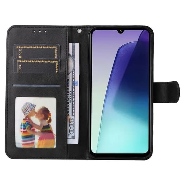 SKALO Xiaomi Redmi 14C PU Læder Wallet Case - Flere Farver