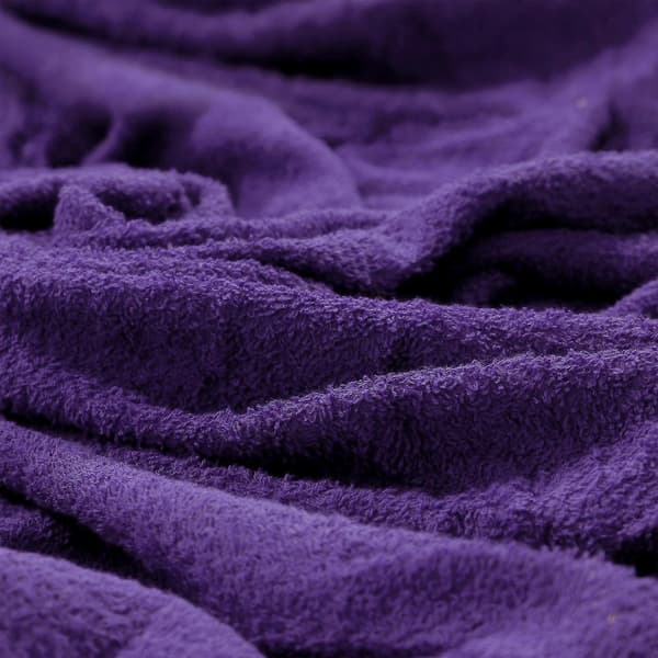 Badehåndkle med hette til barn, 100 % bomullsfrotté badekåpe for gutter og jenter 128 Purple 6-9 Years