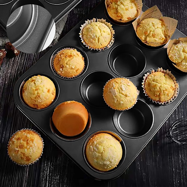 Muffinsform, non-stick muffinsbakplate, muffinsbakform Style 12